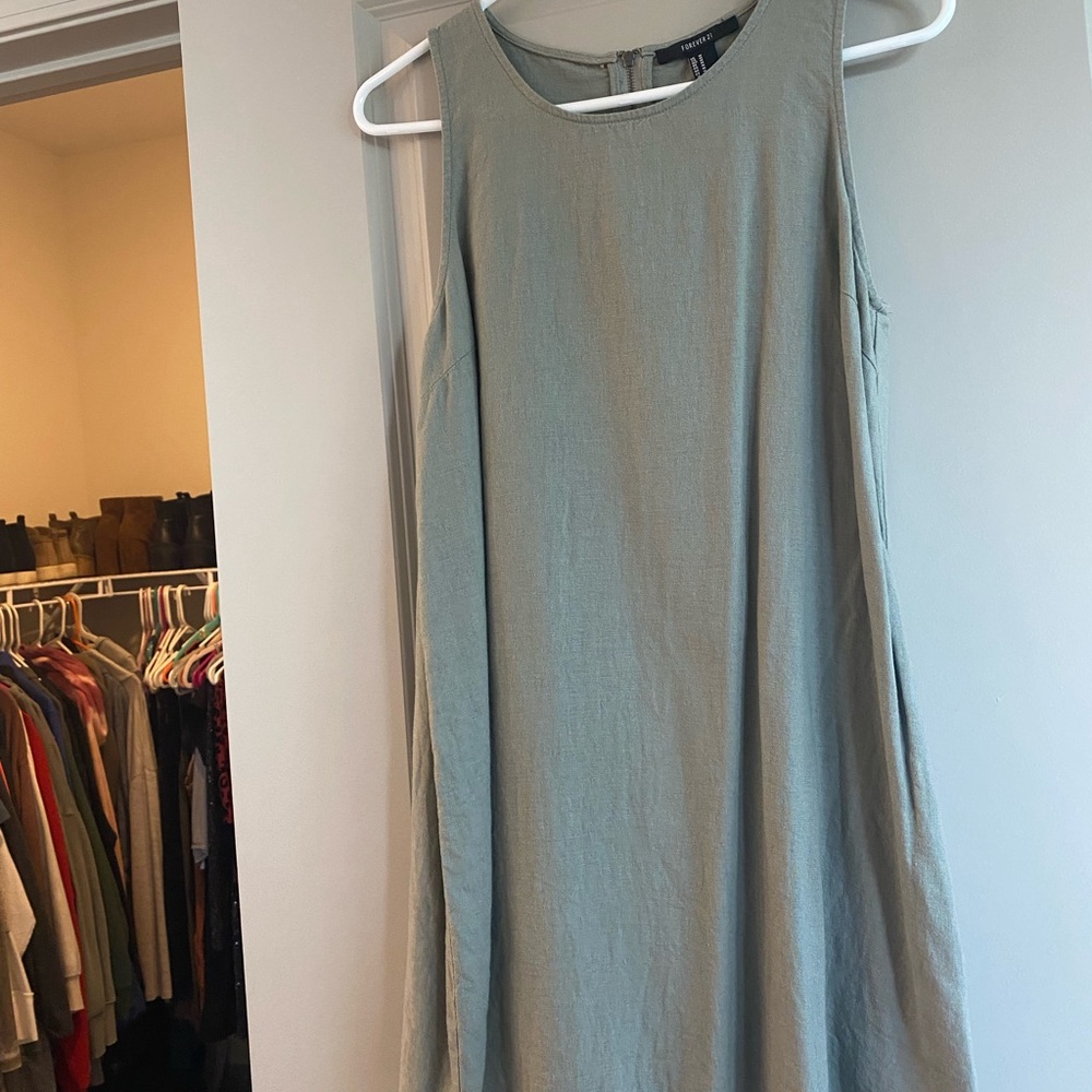 Light olive green dress